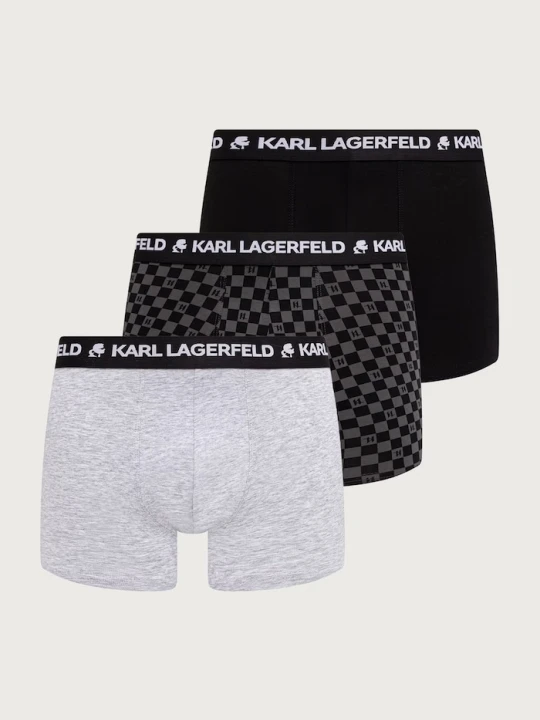 Zdjęcie produktu Karl Lagerfeld bokserki dopasowane męskie bawełniane z elastanem 3-pack czarny