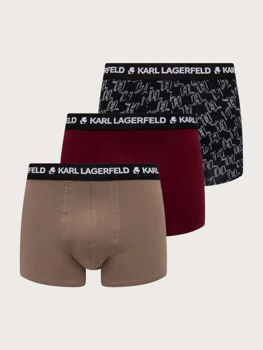 Zdjęcie produktu Karl Lagerfeld bokserki męskie bawełniane 2-pack bordowy