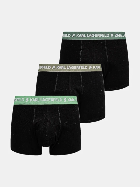 Zdjęcie produktu Karl Lagerfeld bokserki męskie bawełniane z elastanem 3-pack czarny