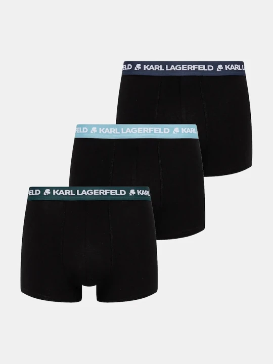 Zdjęcie produktu Karl Lagerfeld bokserki męskie bawełniane z elastanem 3-pack czarny