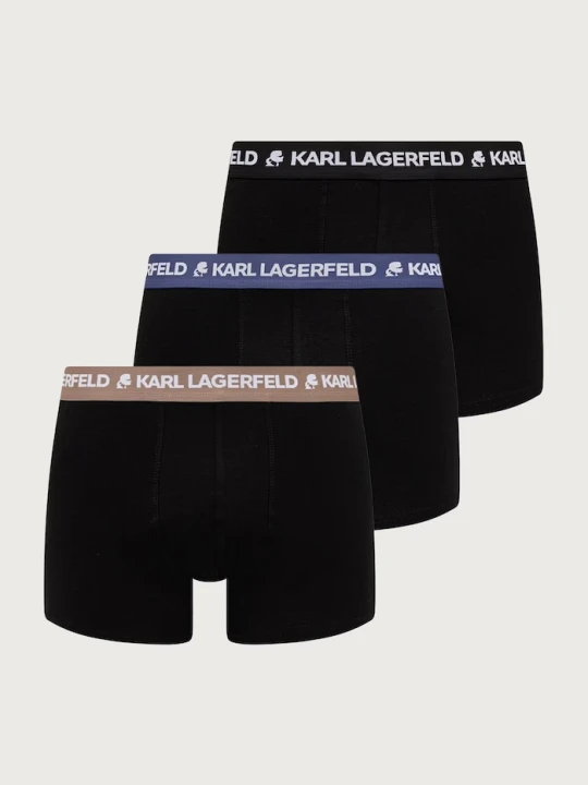 Zdjęcie produktu Karl Lagerfeld bokserki męskie bawełniane z elastanem 3-pack czarny