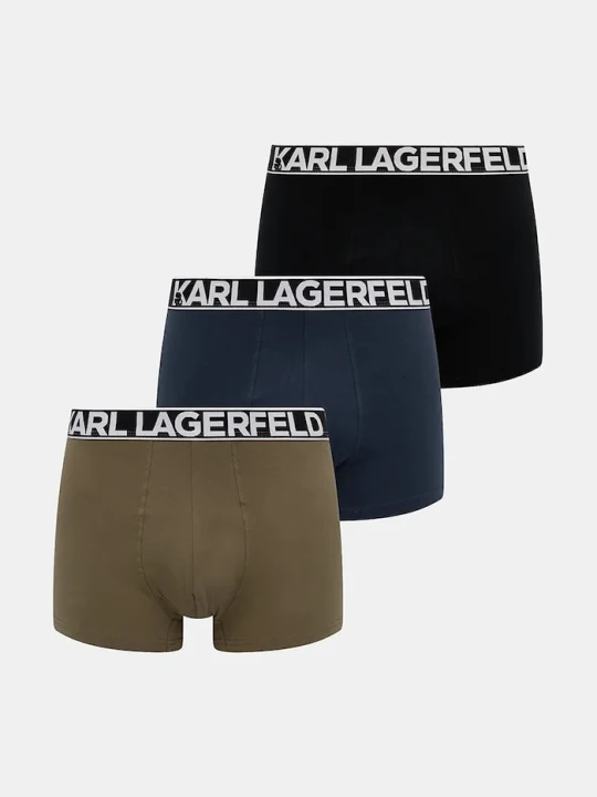 Zdjęcie produktu Karl Lagerfeld bokserki męskie bawełniane z elastanem 3-pack czarny