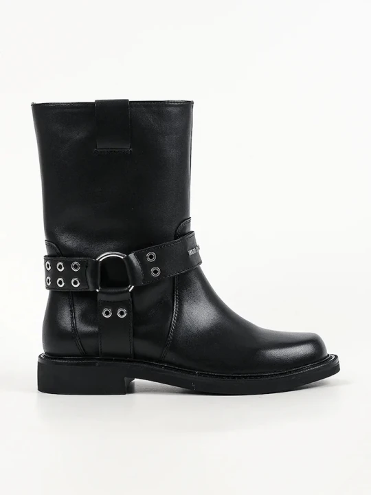 Zdjęcie produktu Karl Lagerfeld botki damskie skórzane Sadie czarny