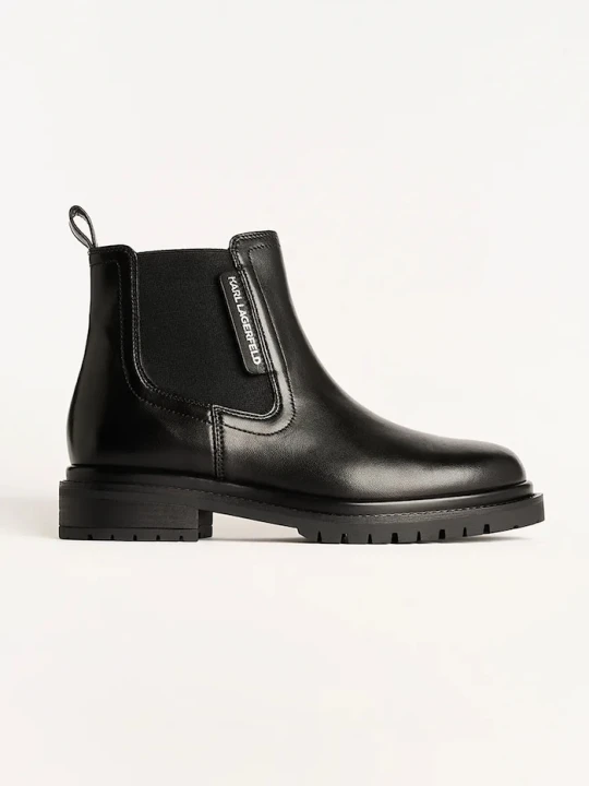 Zdjęcie produktu Karl Lagerfeld botki skórzane BINKY czarny