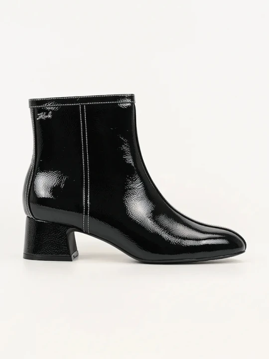 Zdjęcie produktu Karl Lagerfeld botki skórzane BONNIE czarny