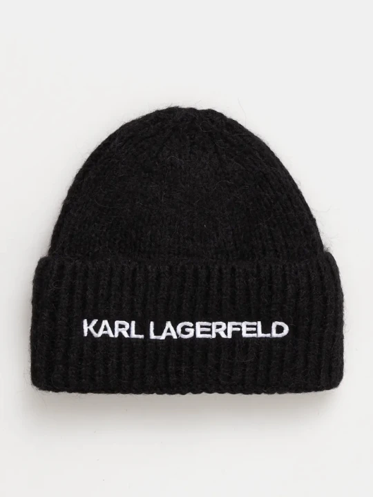 Zdjęcie produktu Karl Lagerfeld czapka wełniana czarny