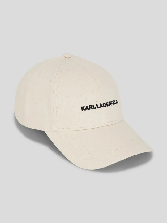 Zdjęcie produktu Karl Lagerfeld czapka z daszkiem bawełniana K / ESSENTIAL beżowy