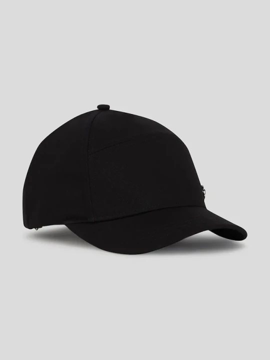 Zdjęcie produktu Karl Lagerfeld czapka z daszkiem bawełniana IKON czarny