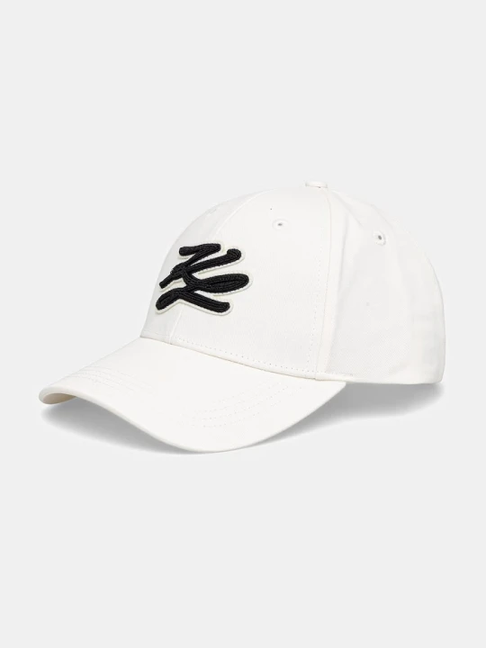 Zdjęcie produktu Karl Lagerfeld czapka z daszkiem damska bawełniana K / AUTOGRAPH beżowy