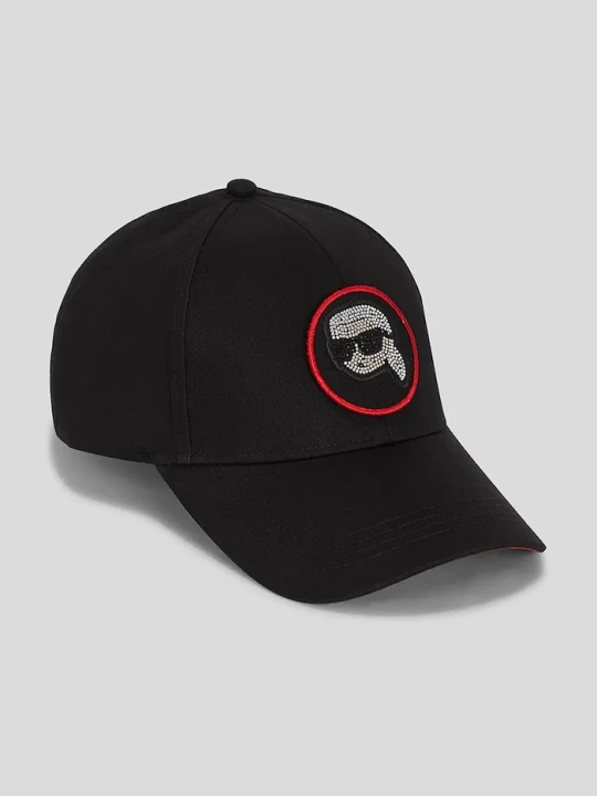 Zdjęcie produktu Karl Lagerfeld czapka z daszkiem IKON czarny