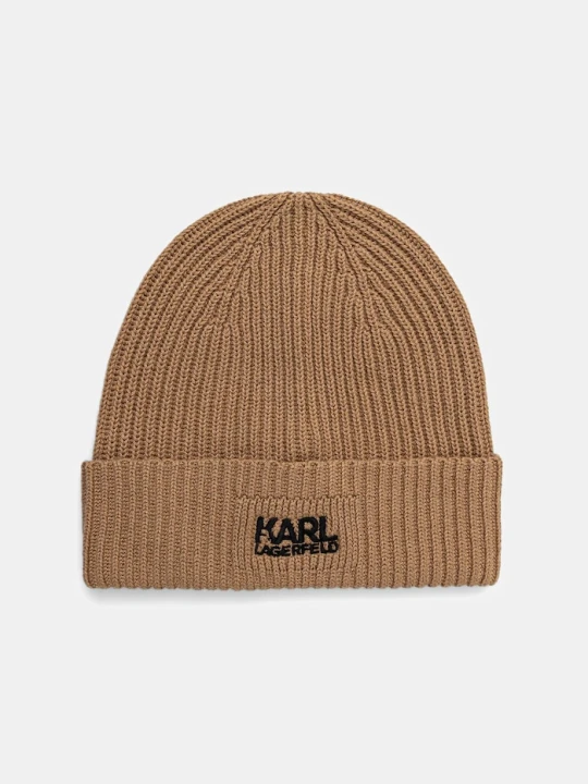 Zdjęcie produktu Karl Lagerfeld czapka z dodatkiem wełny zielony
