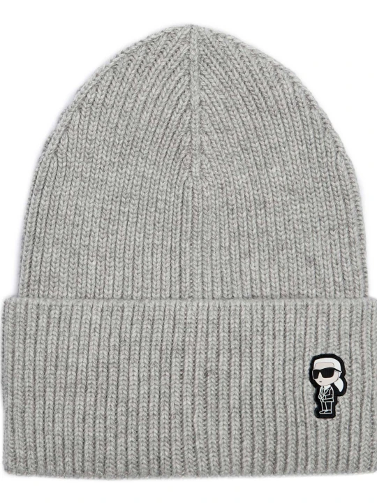 Zdjęcie produktu Karl Lagerfeld Czapka | z dodatkiem wełny i kaszmiru szary