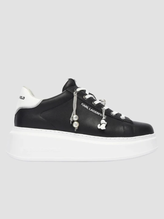 Zdjęcie produktu KARL LAGERFELD Czarne damskie sneakersy ANAKAPRI TASSEL CHARMS, Rozmiar 38
