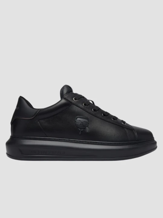 Zdjęcie produktu KARL LAGERFELD Czarne męskie skórzane sneakersy KAPRI NFT, Rozmiar 44
