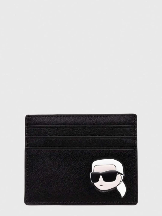Zdjęcie produktu Karl Lagerfeld etui na karty skórzane czarny
