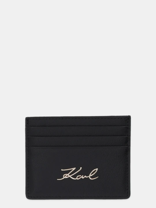 Zdjęcie produktu Karl Lagerfeld etui na karty skórzane K / SIGNATURE czarny