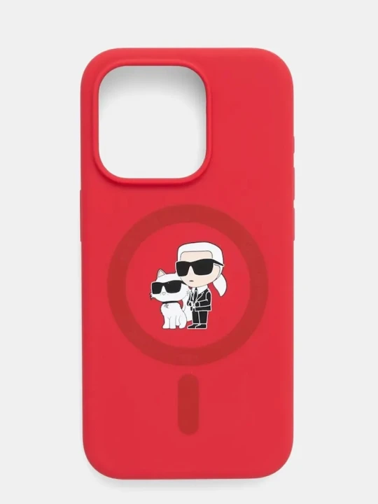 Zdjęcie produktu Karl Lagerfeld etui na telefon iPhone 15 Pro 6.1 czerwony