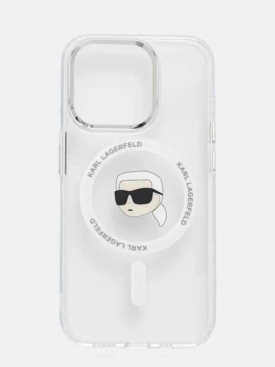 Zdjęcie produktu Karl Lagerfeld etui na telefon iPhone 15 Pro biały