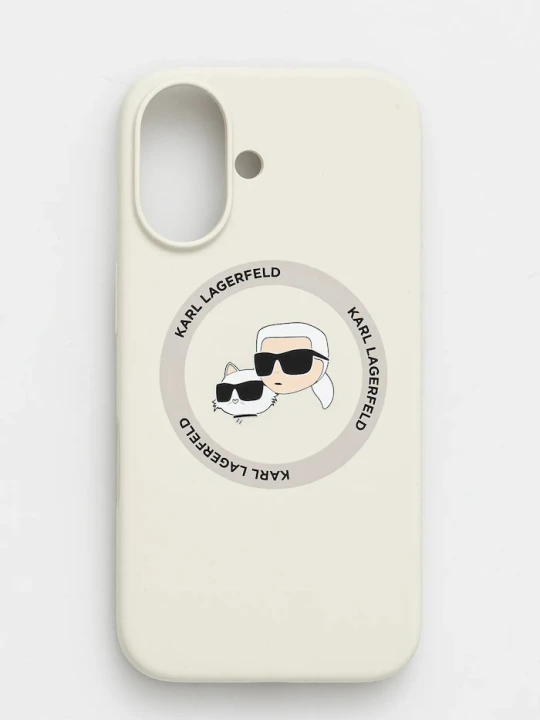 Zdjęcie produktu Karl Lagerfeld etui na telefon iPhone 16 beżowy