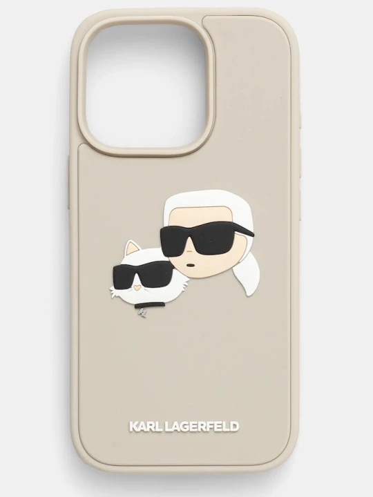 Zdjęcie produktu Karl Lagerfeld etui na telefon iPhone 16 Pro beżowy
