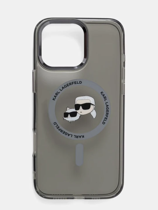Zdjęcie produktu Karl Lagerfeld etui na telefon iPhone 16 Pro Max szary