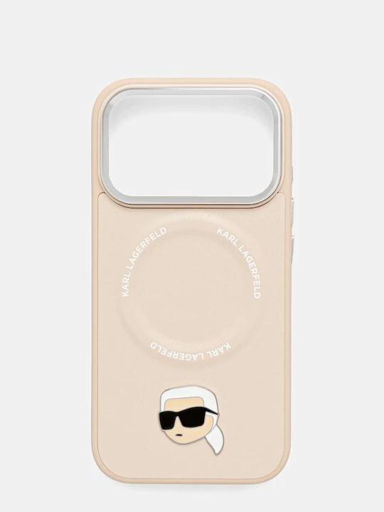 Zdjęcie produktu Karl Lagerfeld etui na telefon iPhone 17 Pro beżowy