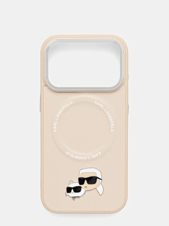 Zdjęcie produktu Karl Lagerfeld etui na telefon iPhone 17 Pro beżowy