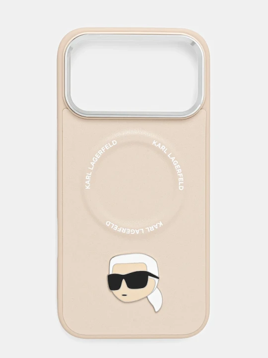 Zdjęcie produktu Karl Lagerfeld etui na telefon iPhone 17 Pro Max beżowy