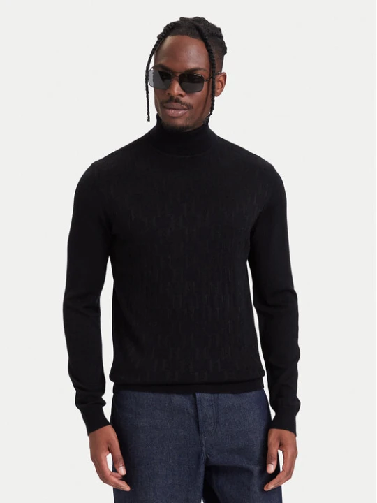 Zdjęcie produktu KARL LAGERFELD Golf 655012 564302 Czarny Regular Fit
