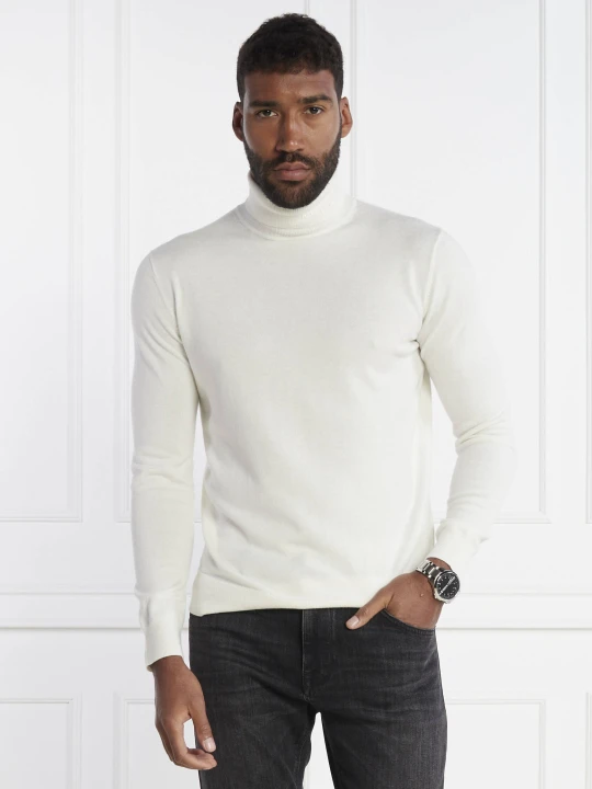 Zdjęcie produktu Karl Lagerfeld Golf | Regular Fit | z dodatkiem wełny ecru