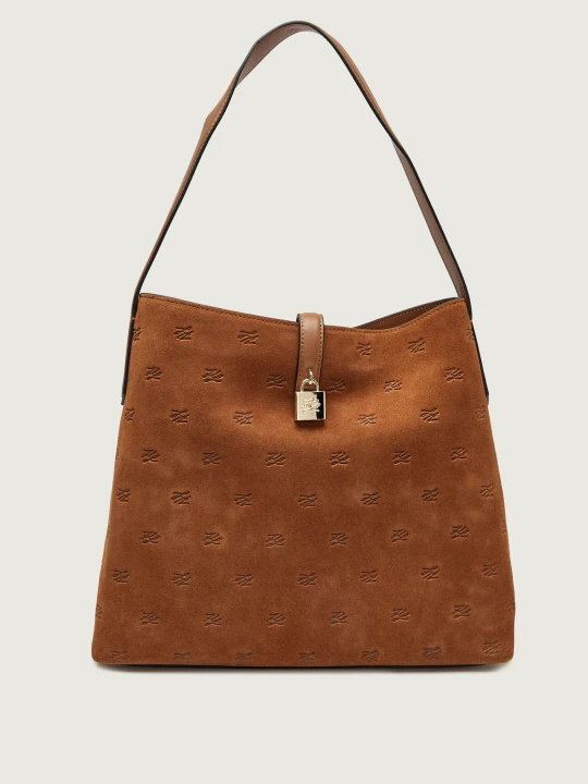 Zdjęcie produktu Karl Lagerfeld Hobo K / autograph | zamsz brązowy
