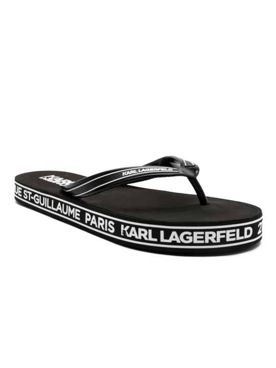 Zdjęcie produktu Karl Lagerfeld Japonki KOSTA MNS Maison Border Thong czarny