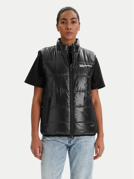 Zdjęcie produktu Karl Lagerfeld Jeans Bezrękawnik B1W15044 Czarny Regular Fit