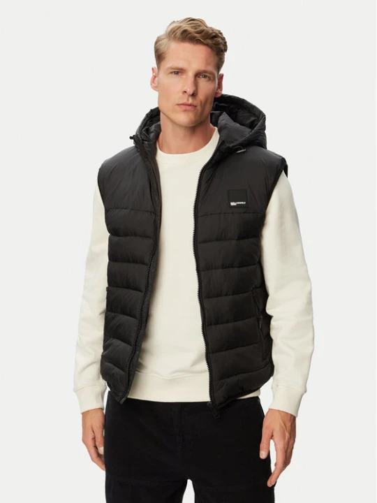 Zdjęcie produktu Karl Lagerfeld Jeans Bezrękawnik B3M15052 Czarny Regular Fit