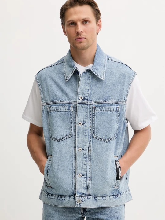 Zdjęcie produktu Karl Lagerfeld Jeans bezrękawnik męski jeansowy niebieski