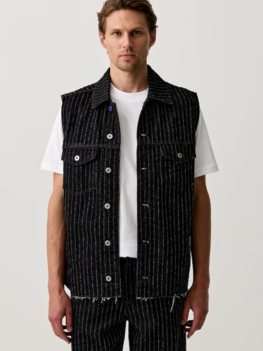 Zdjęcie produktu Karl Lagerfeld Jeans bezrękawnik męski jeansowy czarny