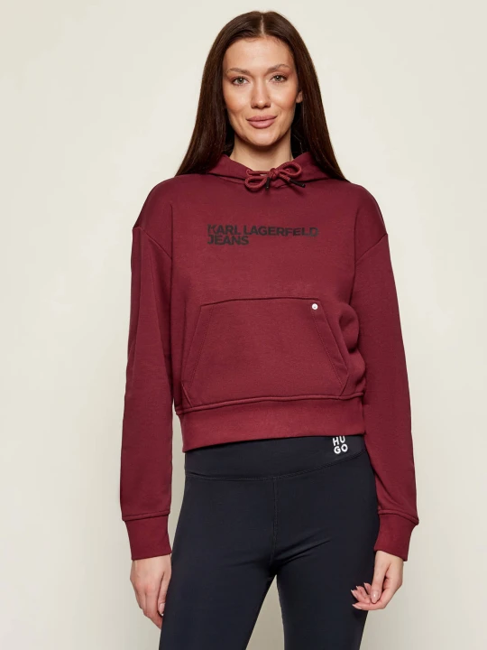 Zdjęcie produktu Karl Lagerfeld Jeans Bluza | Cropped Fit bordowy