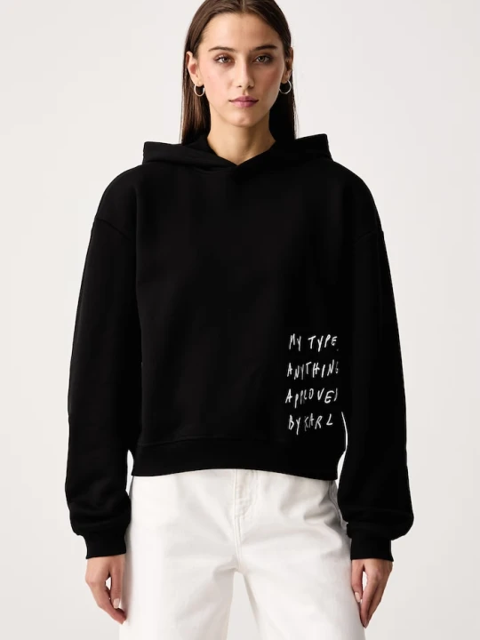 Zdjęcie produktu Karl Lagerfeld Jeans bluza damska bawełniana x Pietro Terzini czarny