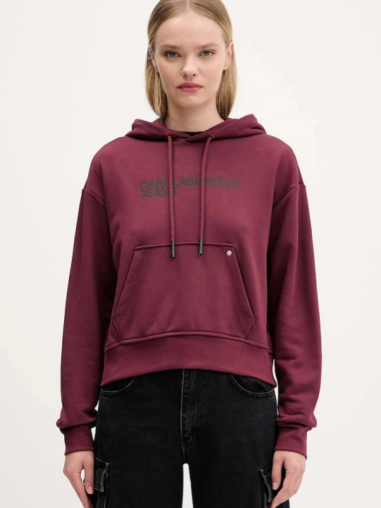 Zdjęcie produktu Karl Lagerfeld Jeans bluza bordowy