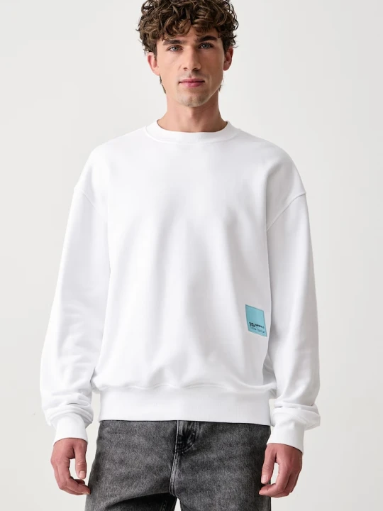 Zdjęcie produktu Karl Lagerfeld Jeans bluza męska bawełniana x Pietro Terzini biały