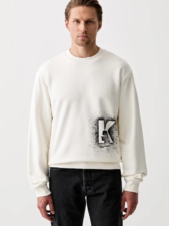 Zdjęcie produktu Karl Lagerfeld Jeans bluza męska z bawełną beżowy