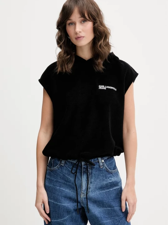 Zdjęcie produktu Karl Lagerfeld Jeans bluza oversize damska czarny