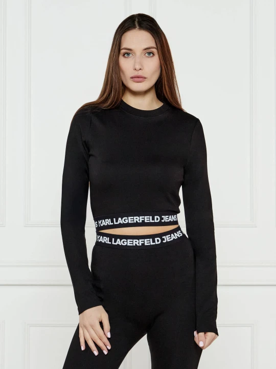 Zdjęcie produktu Karl Lagerfeld Jeans Bluzka | Cropped Fit czarny