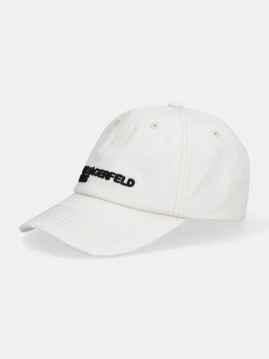 Zdjęcie produktu Karl Lagerfeld Jeans czapka z daszkiem beżowy