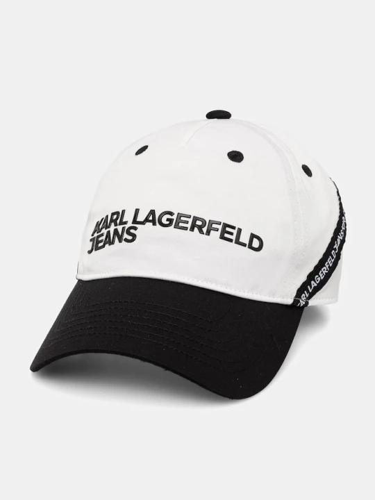 Zdjęcie produktu Karl Lagerfeld Jeans czapka z daszkiem męska biały