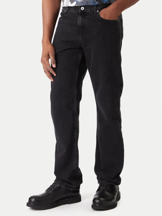 Zdjęcie produktu Karl Lagerfeld Jeans Jeansy B1M10039 Czarny Straight Fit