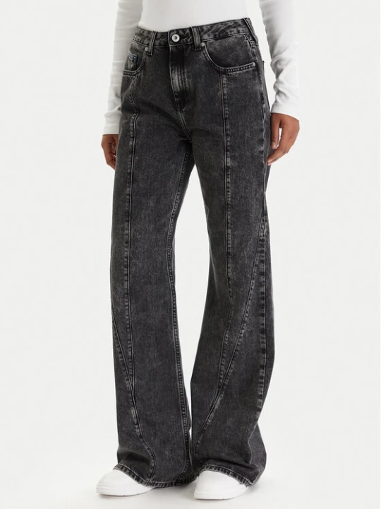 Zdjęcie produktu Karl Lagerfeld Jeans Jeansy B1W10083 Czarny Flare Fit