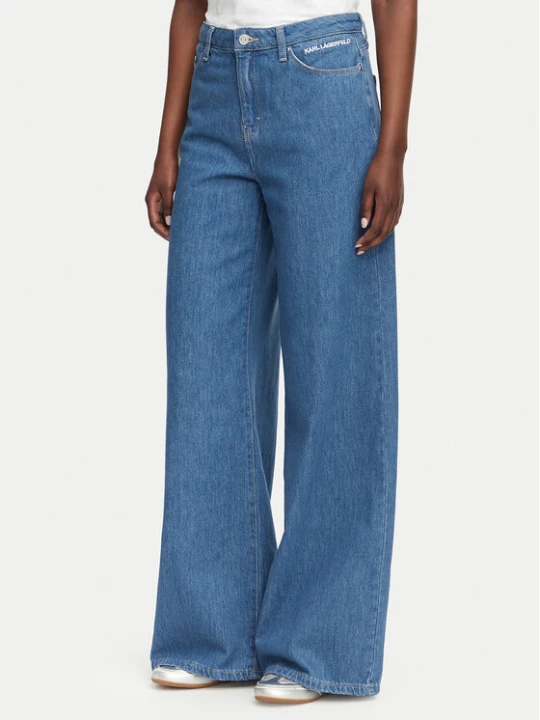 Zdjęcie produktu Karl Lagerfeld Jeans Jeansy B3W10046 Niebieski Wide Leg