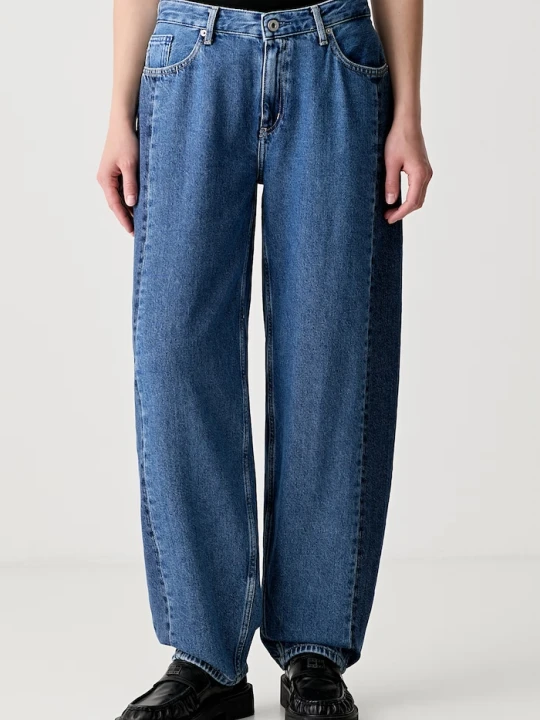 Zdjęcie produktu Karl Lagerfeld Jeans jeansy barrel damskie niebieski