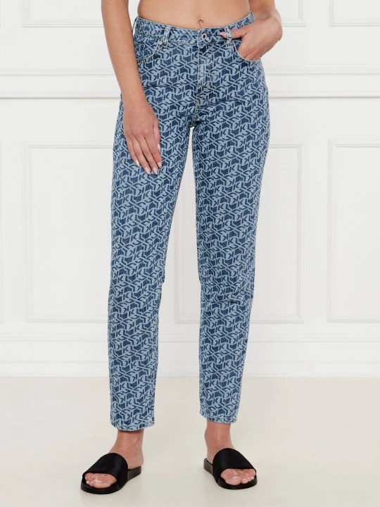 Zdjęcie produktu Karl Lagerfeld Jeans Jeansy | Mom Fit | mid rise niebieski